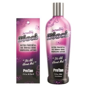 Pro Tan Incredibly Black Ultra Powerful 10X Double Dark Bronzing Lotion , with Vitamin A and E, shea butter and coconut oil - 250 ml