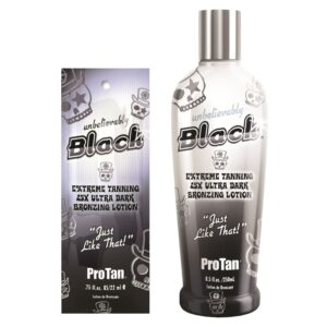 Pro Tan Unbelievably Black Extreme Tanning 25X Ultra Dark Bronzing Lotion 250ml